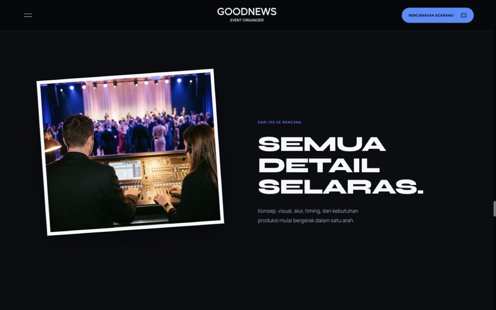 Good News EO: Proses sebagai cerita, bukan daftar
