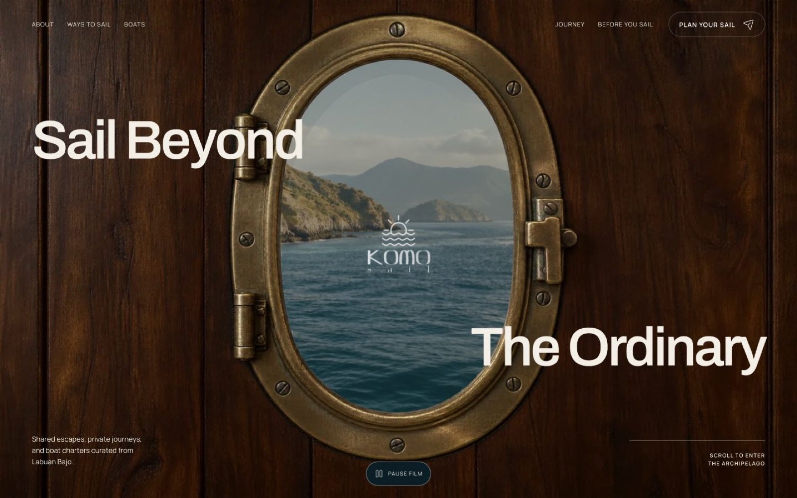 Komo Sail: Membuka dari jendela kapal